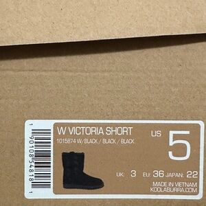 Koolaburra Women’s Victoria Short Black Sz 5 Boots NWB